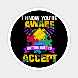 autism acceptance  awareness Magnet